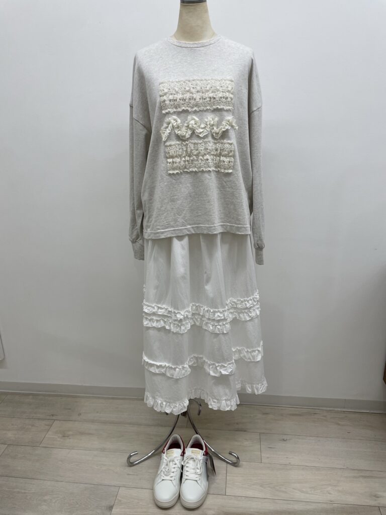 morphose レースケープ ホワイト フリル SETUP7 つけ襟 付け襟 「SETUP7」フラッフィーフリルケープ trc